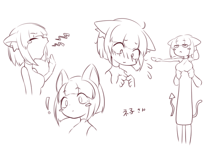 最近描いてないけど個人的に気に入ってるうちの子でし。 