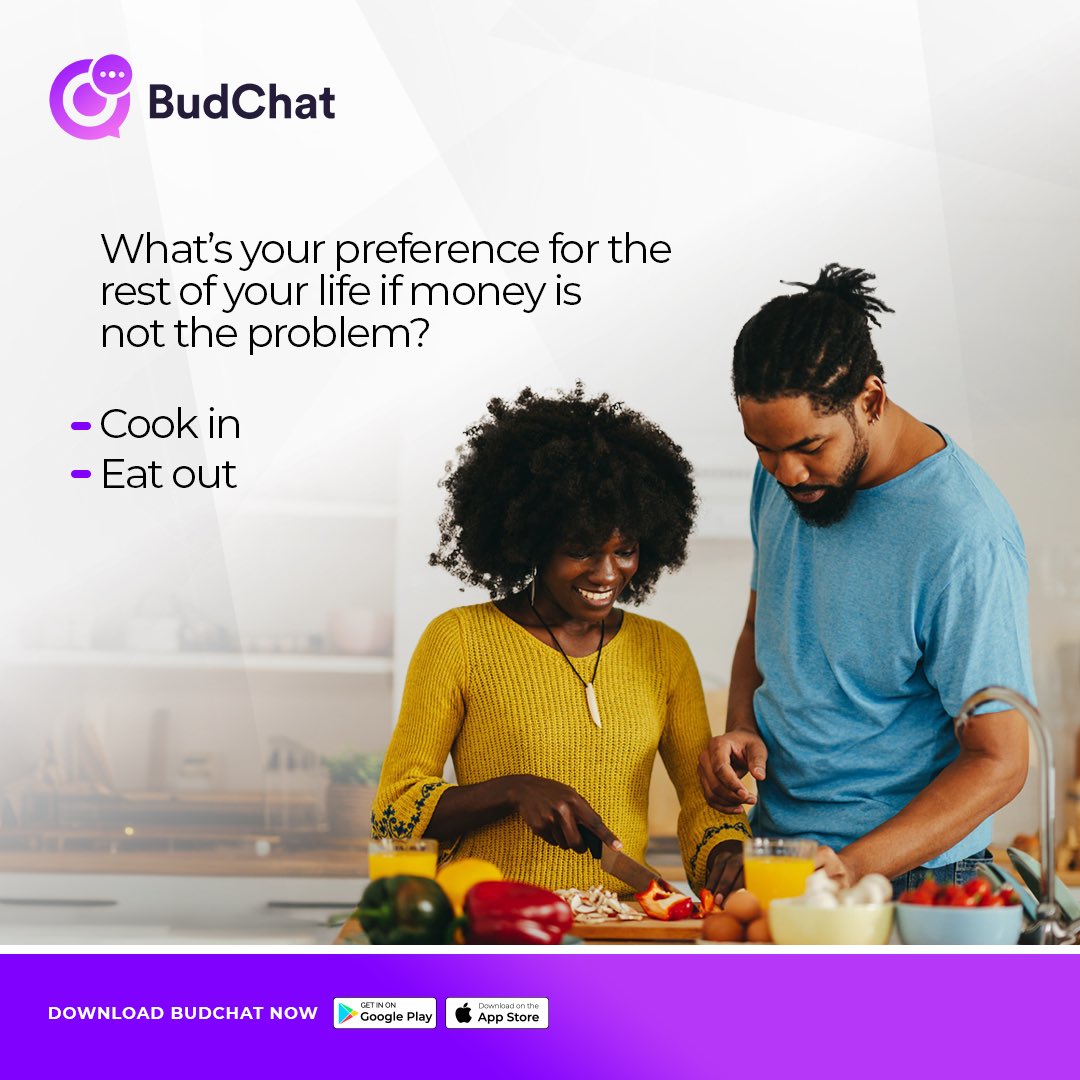joinbudchat's tweet photo. Which of these do you prefer if money is not the problem?
Remember, you can also order meals and instantly make payment using your surest transaction app - BudChat. ๐
#budchat #feefreetransfers #instantmessaging #moneytalks #connectworldwide #nofeesattached #messagingapp https://t.co/eMpDkGBNc7