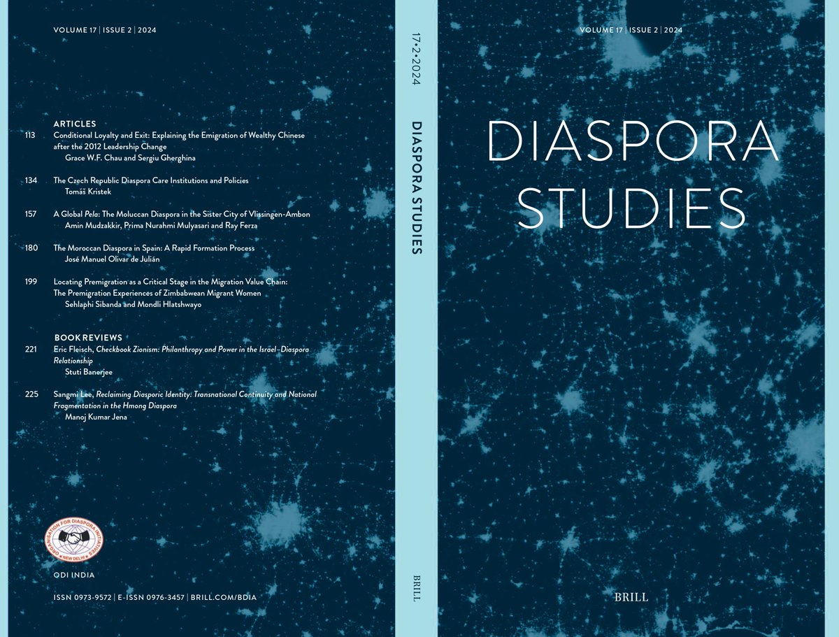 Latest Issue (April 2024) - Quarterly academic journal on #diasporastudies, indexed in #SCOPUS; Web of Science & #UGCCARE, Scimago Qrtl-1 in two subjects. @BrillPublishing EIC: @ajaydubey; Editors: @danaujoks @ArkilicAyca @JyotiTy06855111 Book Review: @amitsinghjnu