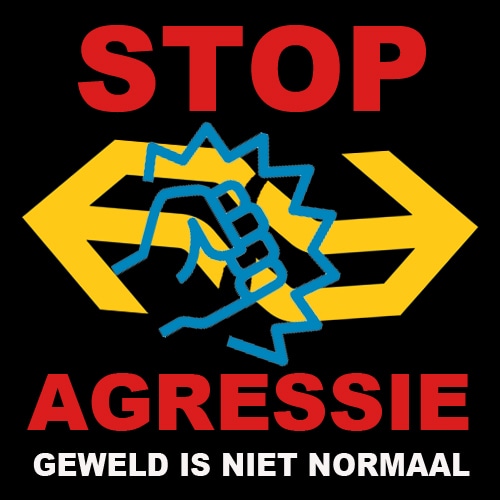 Afgelopen zaterdagavond rond 22:30 uur is een conductrice mishandeld door een groep jongeren, ook een machinist heeft klappen gekregen. 
Zaterdag 20 april staan om 22.30 uur staat het OV 3 minuten stil.
#stopagressie #wijstaaNStil #delenislief #NS <a href="/NS_online/">NS online</a>