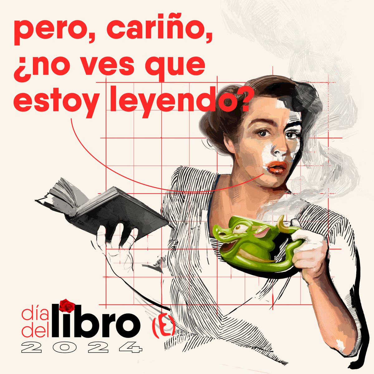 Pero, cariño… Podríamos desearos un montón de cosas buena de cara al #diadellibro2024 pero es que estamos leyendo. Atentamente, el @Gremiu_Edit_Ast