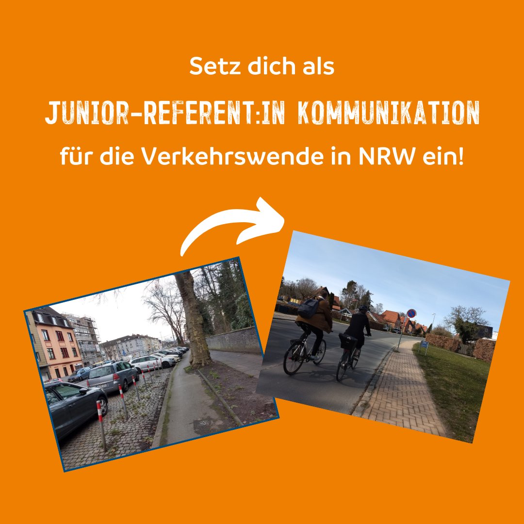 Du hast ein Herz fürs Radfahren 🚲 und ein Talent für Kommunikation 📢? Dann haben wir den perfekten Job für dich! Der ADFC NRW sucht eine Junior-Referentin bzw. einen Junior-Referenten für Kommunikation. Zur Stellenausschreibung: nrw.adfc.de/person/junior-…