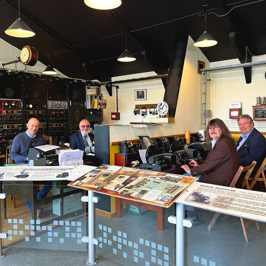 We want to say a big thank you to today's wonderful visitors from @AWE_plc for spending the day with us at #TNMOC! It was a pleasure showing you around and sharing our passion for #Computing #History. We hope you enjoyed soaking in the rich history of Block H! 🖥️