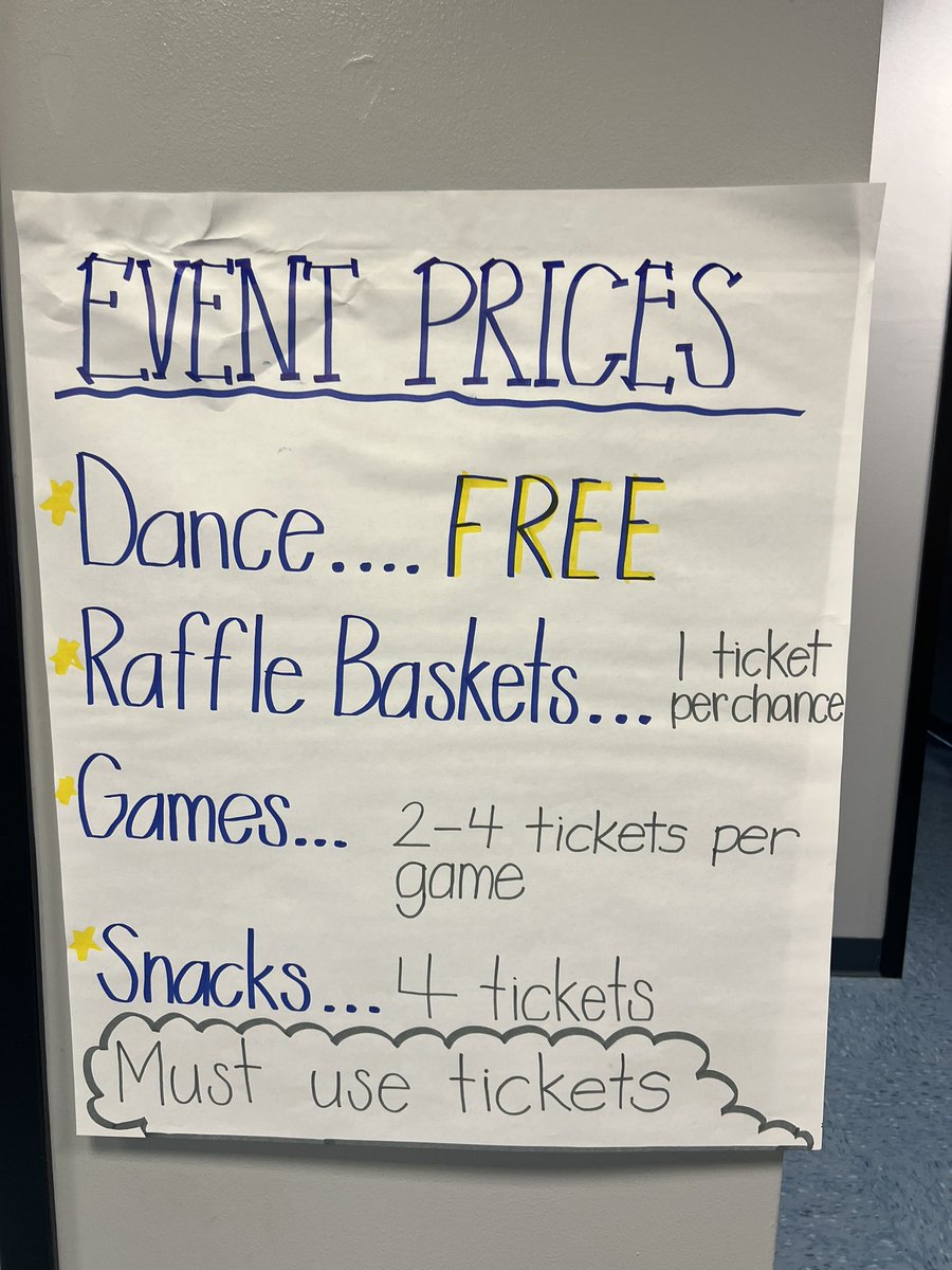 We are gearing up for the dance on Friday! 
🎟️ Here is some information before you come: