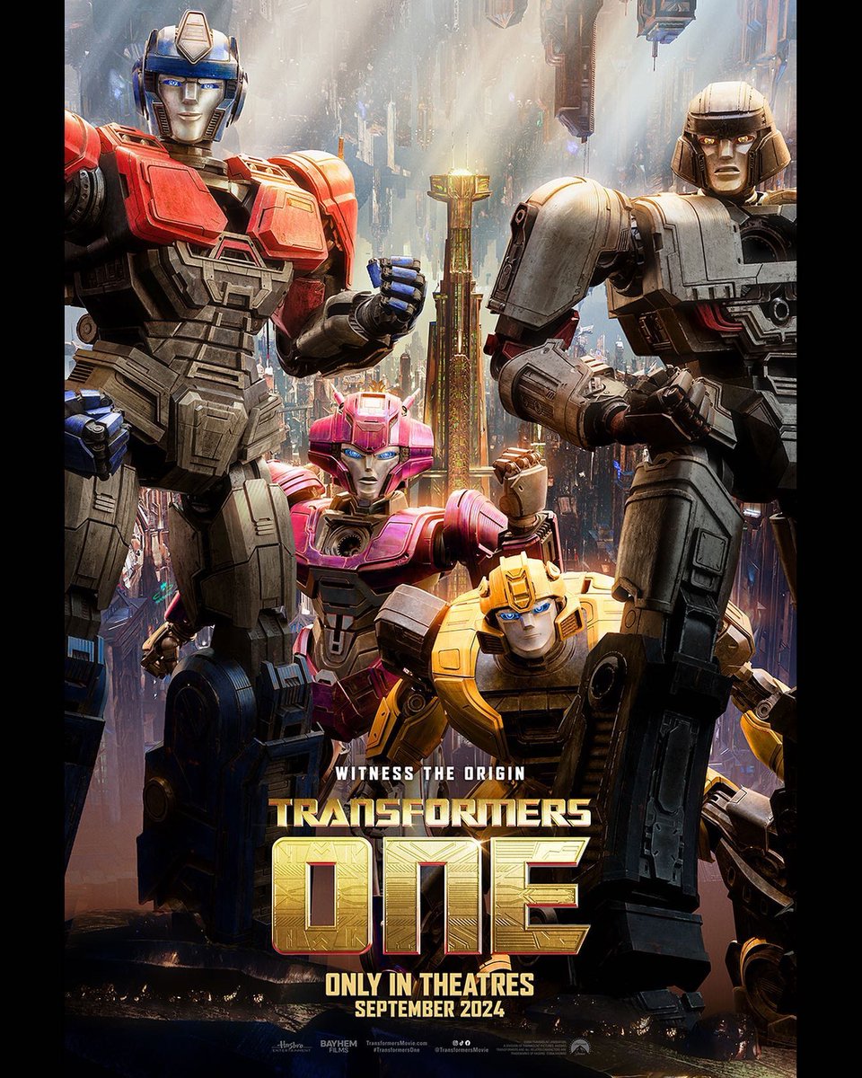 Legends in the making. #TransformersOne - only in theatres September 20.