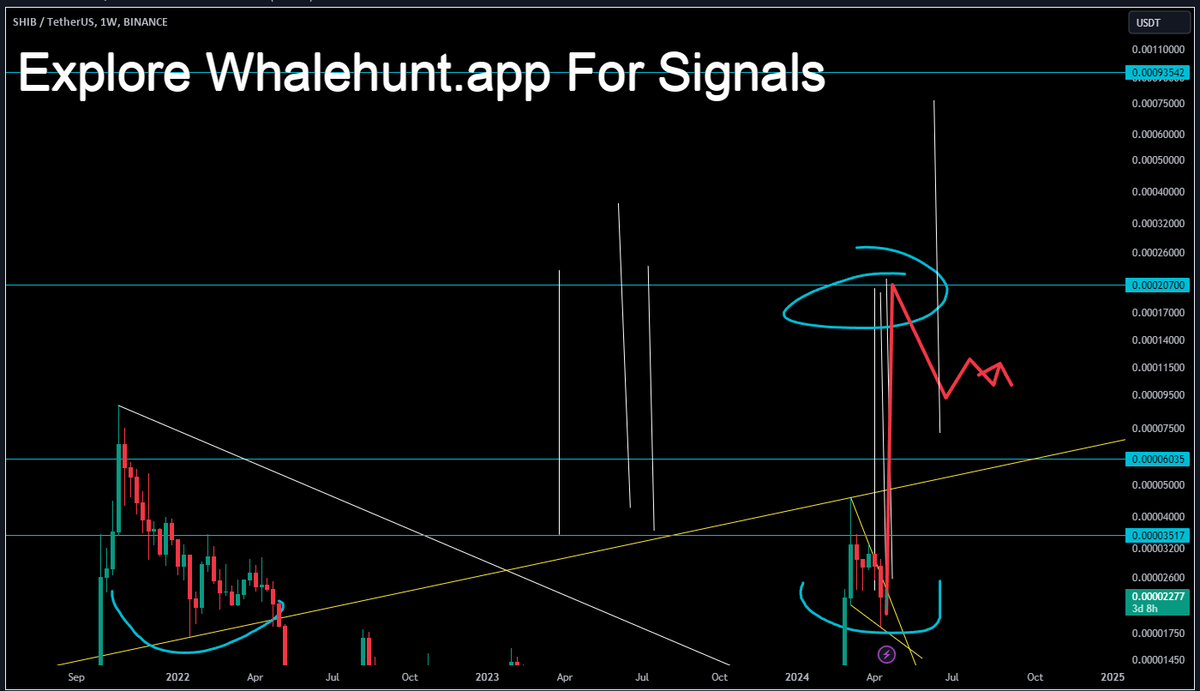 #SHIB shiba inu target of 0.0002 USDT within 3-6 months, 700% move coming. :)
 #SHIBUSDT