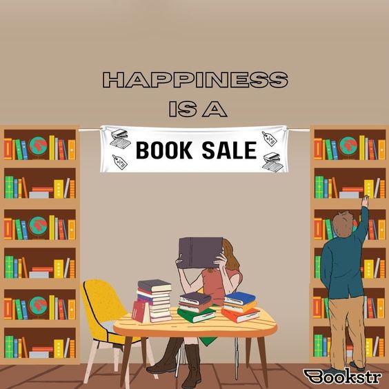 Book sales are the peak of happiness! 😄 [🎨 Original art by Molly Ayling] #books #bookart #bookgraphics #bookstr