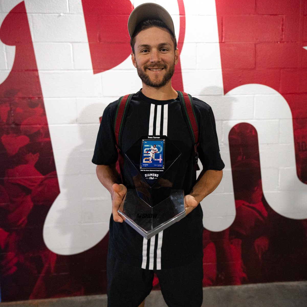 Phillies's tweet photo. Congratulations to Bryce, Trea and Wheels, our @MLBTheShow Diamond Club members! 🎮 https://t.co/82JKPVgEVZ