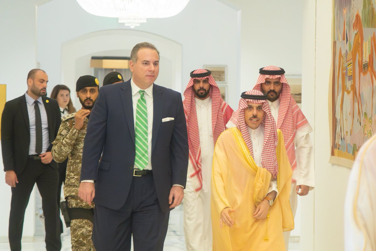 #Saudi Foreign Minister Prince @FaisalbinFarhan received his #Montenegrin counterpart Filip Ivanovic (@fivanovicpg) in Riyadh on Thursday arab.news/jn83n
