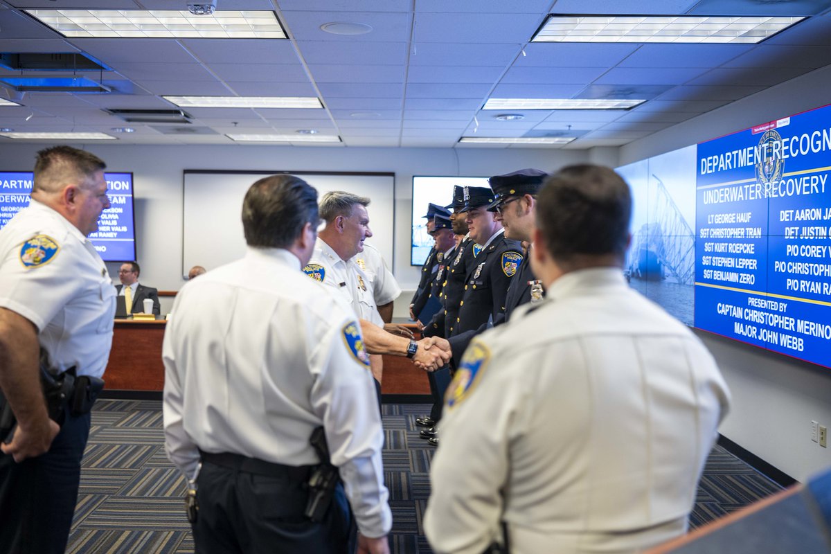 On April 18, 2024, #BPD’s Underwater Recovery Team was honored for its ...