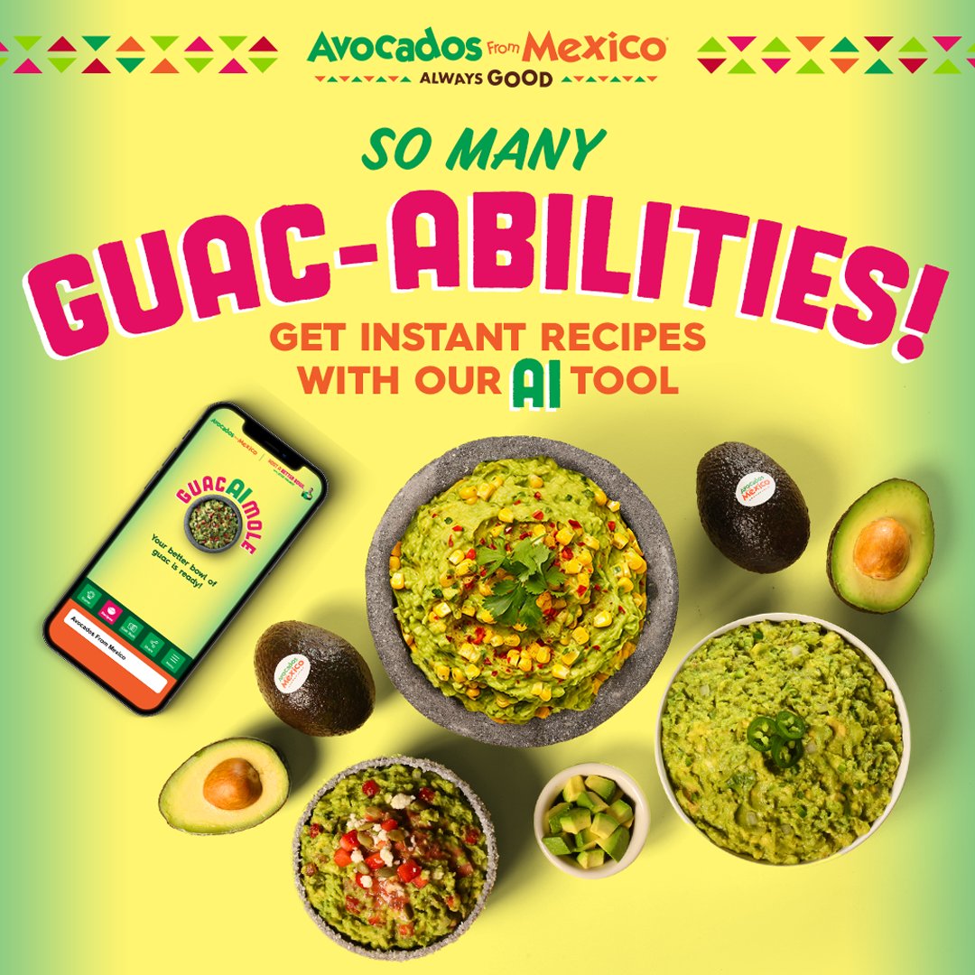 The goodness never stops with the infinite possibilities of GuacAImole, our AI guacamole recipe generator that creates the PERFECT guacamole based on the ingredients you love 🥑 Check it out now, by tapping the following link 😋: bit.ly/4d2Pi5p