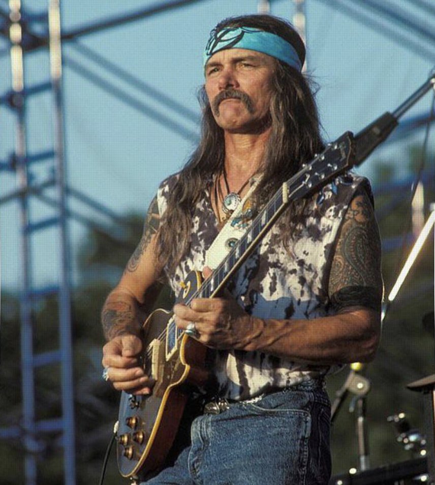 GoldenBearParty's tweet photo. The original gunslinger master of southern guitar has left us...RIP Ramblin' Man Dickey Betts. Thanks for a lifetime of incredible music. GBP salutes you and will be listening to the Allman Brothers Band on repeat today #dickeybetts #abb #bluesky #jessica #lizreed #southbound https://t.co/dxy0y3ciIY