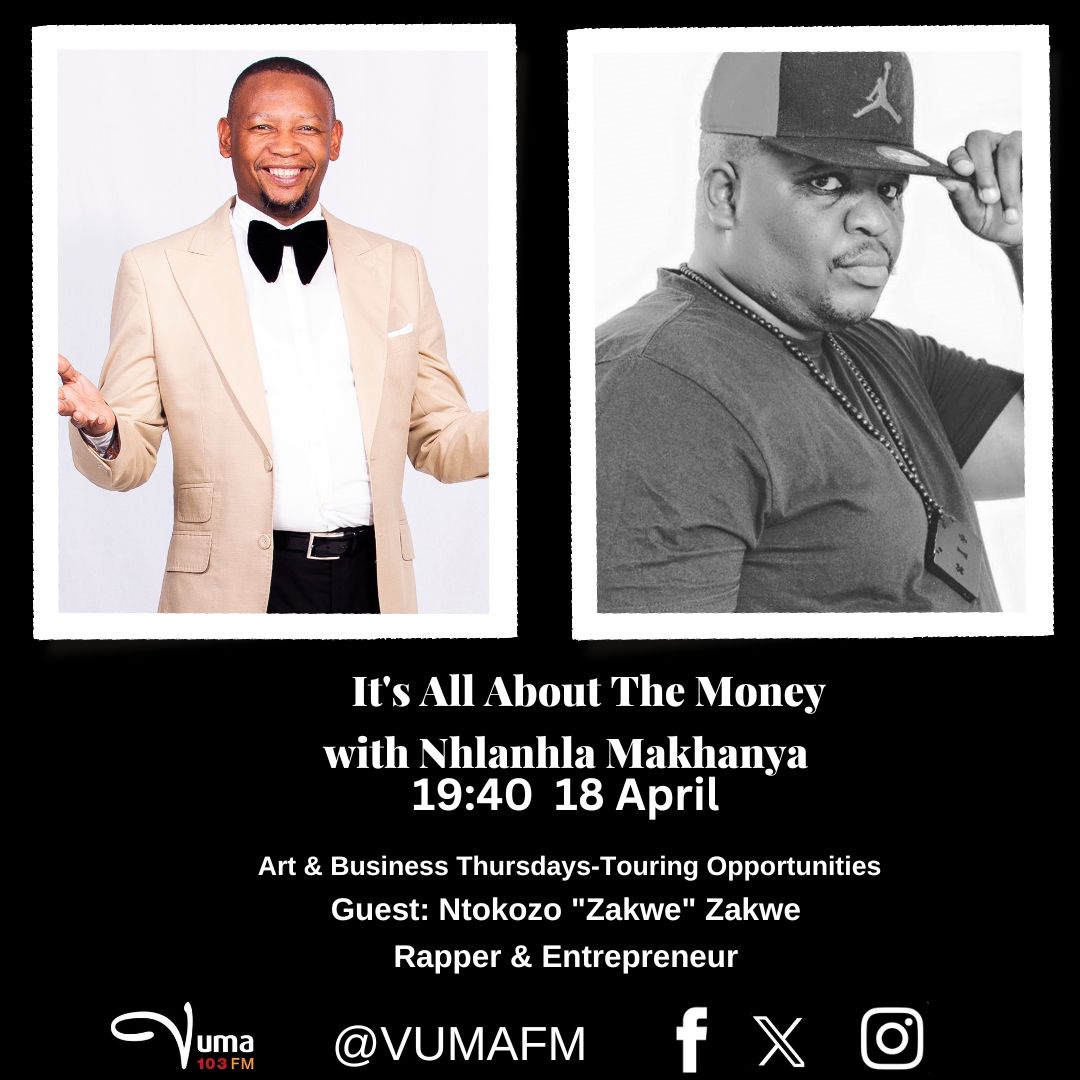 #ItsAllAboutTheMoney with @NhlanhlaMak Produced by @Zowakha From 19:00-20h00 Subject: #DailyHeadliners and #ArtBusinessThursdays ON AIR: We will be joined by @likhanyiletm and @ZakweSA iframe.iono.fm/s/77 Studio: 086 10 10 300 VN: 073 709 1991
