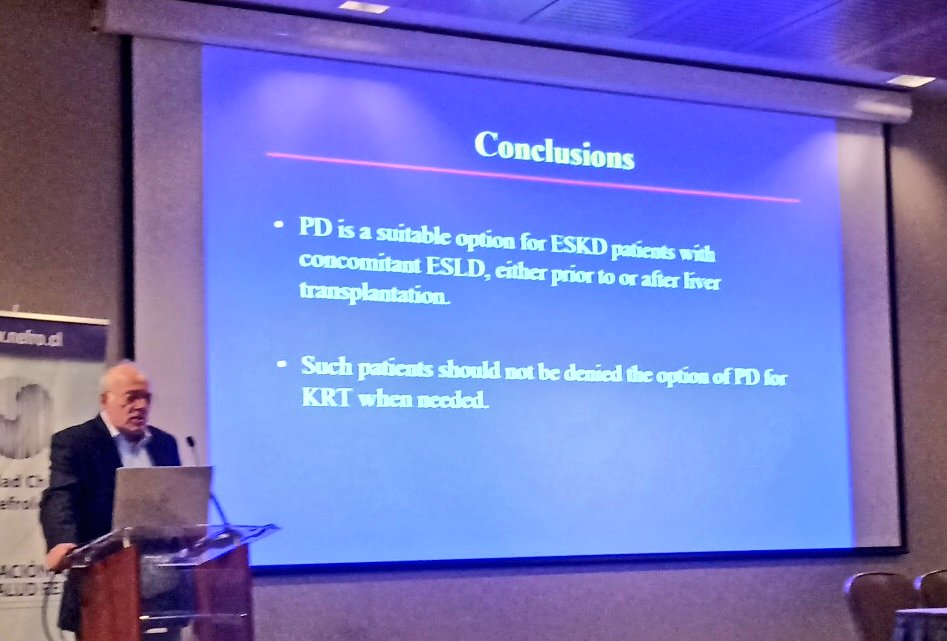 Can #PeritonealDialysis be done in patients with end stage liver disease who need kidney replacement therapy? Prof. Teitelbaum dwells in the question for @Nefrocl doctors and nurses and reviews the current studies to conclude that PD outcomes are comparable to those of HD