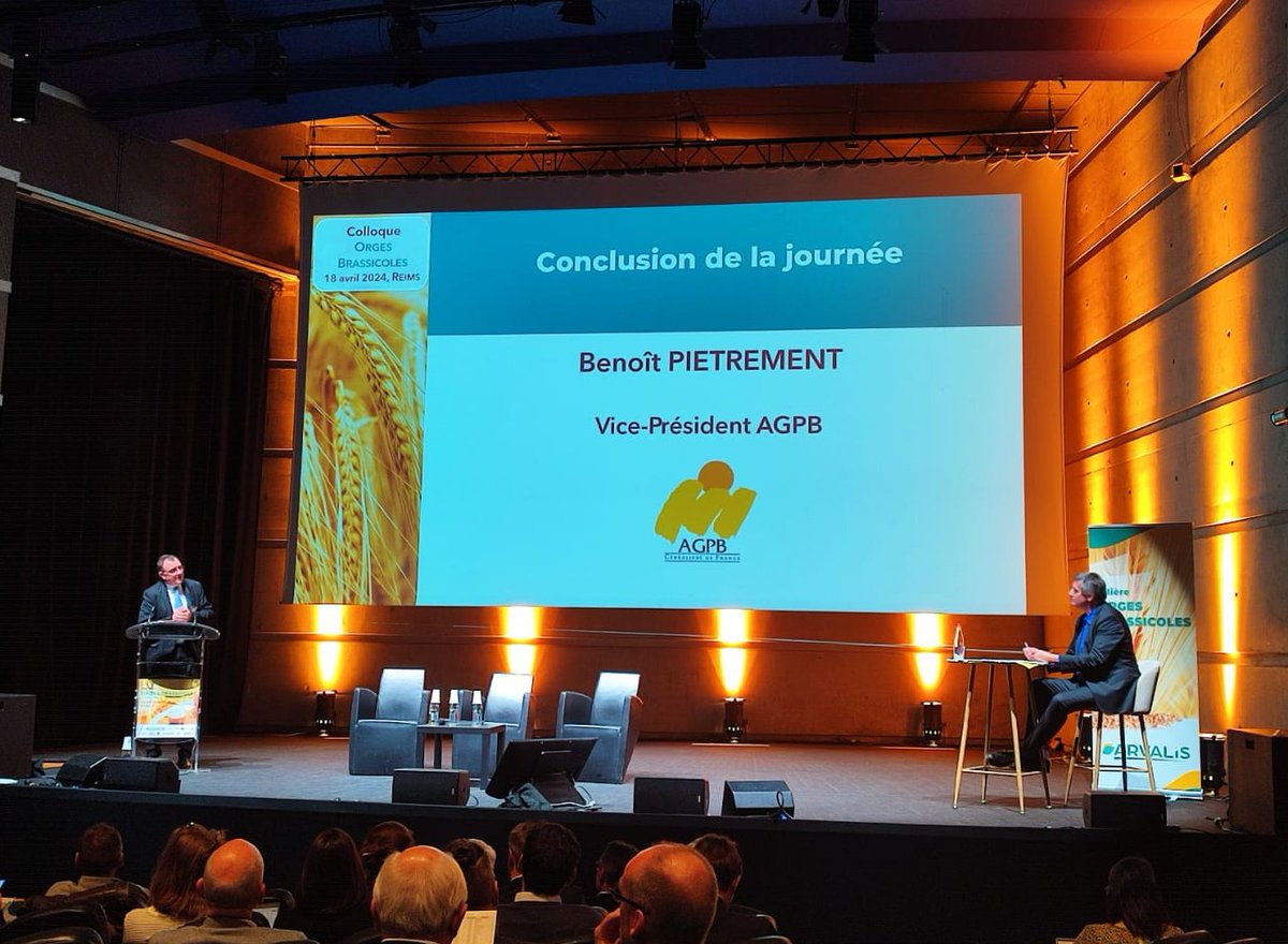 Arvalisofficiel's tweet image. 🍺 Le 24e colloque #Orges Brassicoles organisé par @Arvalisofficiel en partenariat avec @BrasseursFrance, Malteurs de France, @intercereales et l’@AGPB_Cerealiers a réuni plus de 200 participants aujourd&apos;hui à Reims. 🇫🇷 🇪🇺

📰 Lire le communiqué 👉 arvalis.fr/espace-presse/…
