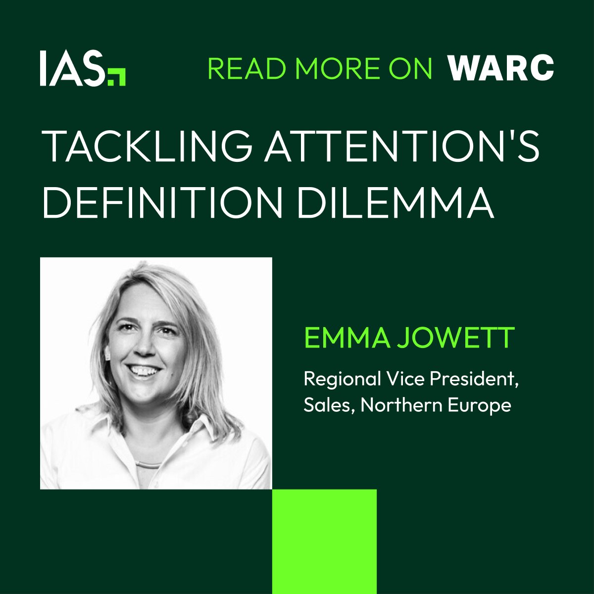 In her recent article for @WARCEditors, IAS VP Emma Jowett discusses why visibility, situation and interaction are the signals that the advertising industry must agree on to define attention: warc.com/newsandopinion…