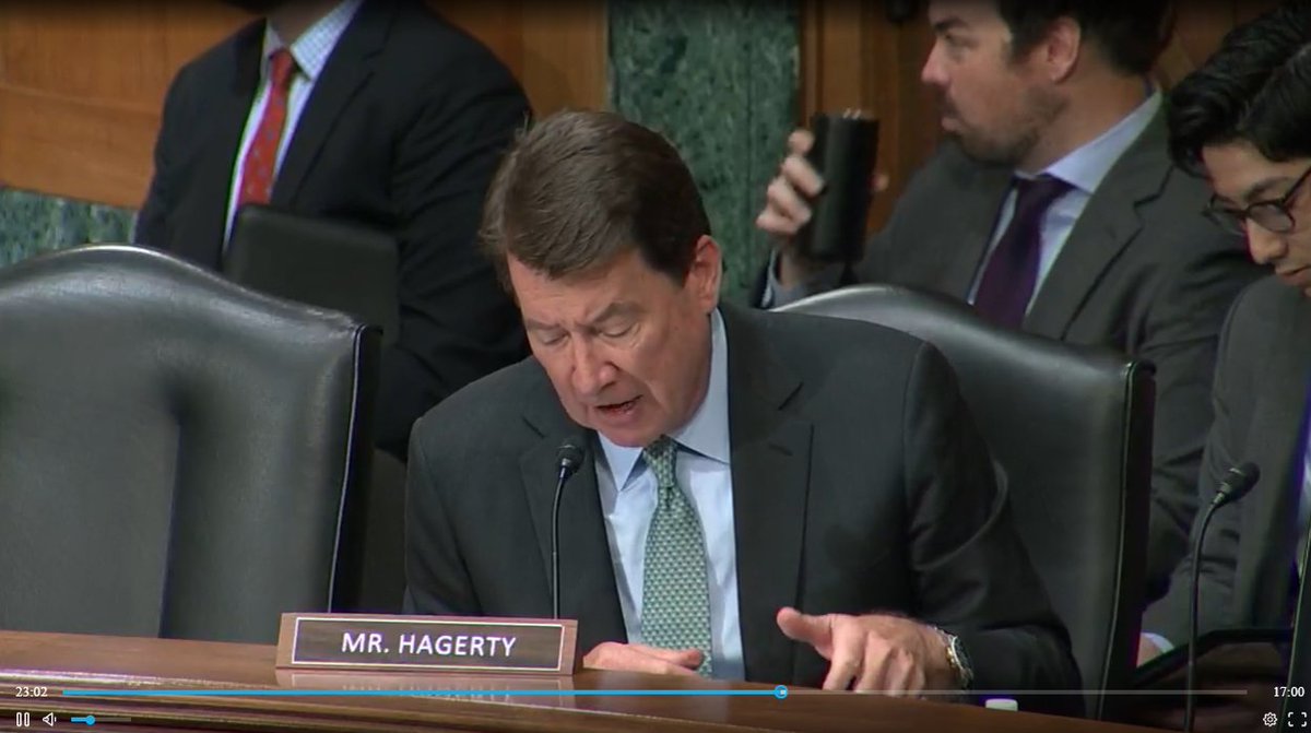 'The problem here is that the Obama and Biden administrations have never taken their feet off the throats of Fannie Mae and Freddie Mac'-Senator Hagerty --- transcript glenbradford.com/2024/04/senato… $FNMA #FANNIEGATE