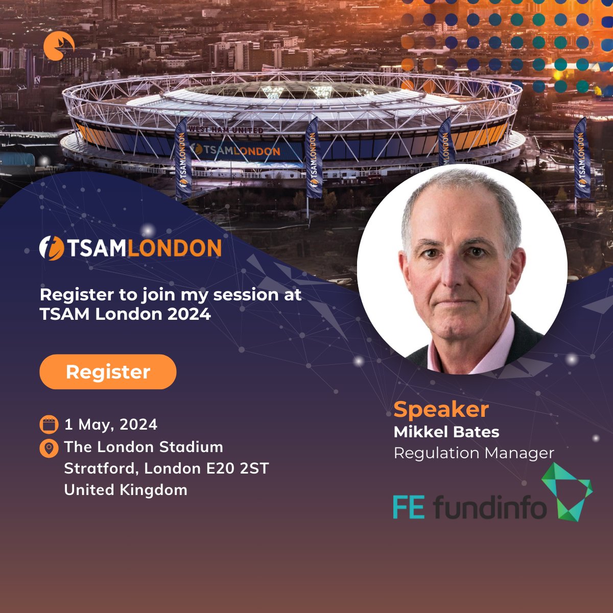 FEfundinfo's tweet image. 📢 We&apos;re looking forward to The Summit for Asset Management (TSAM) on 1 May!

➡️Come and see Mikkel Bates, FE fundinfo&apos;s Regulation Manager, in action - register now at: hubs.ly/Q02tlNVc0

#FundManagers #FundDistributors #TSAM #Event