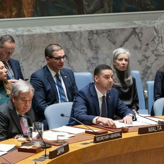 As UNSC President, Malta is chairing an important open debate of the @UN #SecurityCouncil dealing with the escalating situation in the Middle East. 🇲🇹 will continue calling on all parties to show restraint and urging the internl. community to seek & support peace 🕊️
#UNSCMTPres