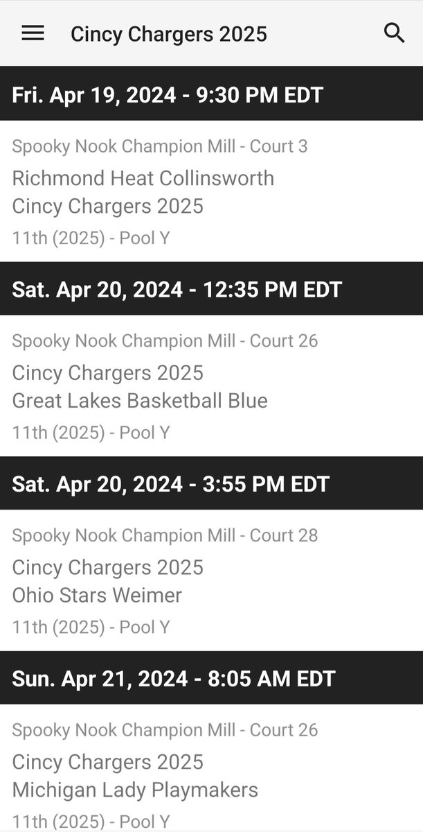 CincyChargers's tweet photo. Come check out 3 of our teams that are playing in The Clash this weekend! https://t.co/mE1nyHS32j
