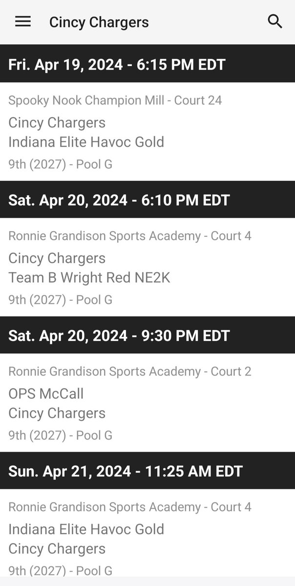 CincyChargers's tweet photo. Come check out 3 of our teams that are playing in The Clash this weekend! https://t.co/mE1nyHS32j