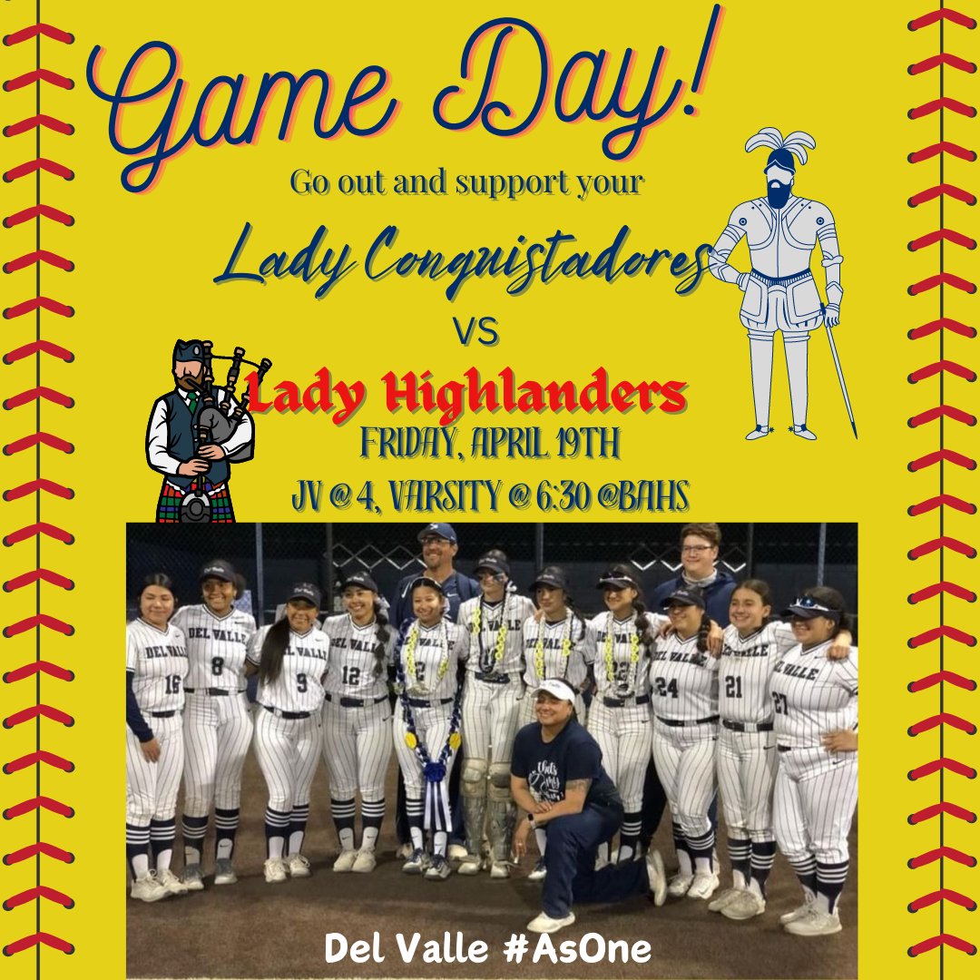 Go on out and support your Lady Conquistadores tomorrow night for the last game of district play against the Lady Highlanders!