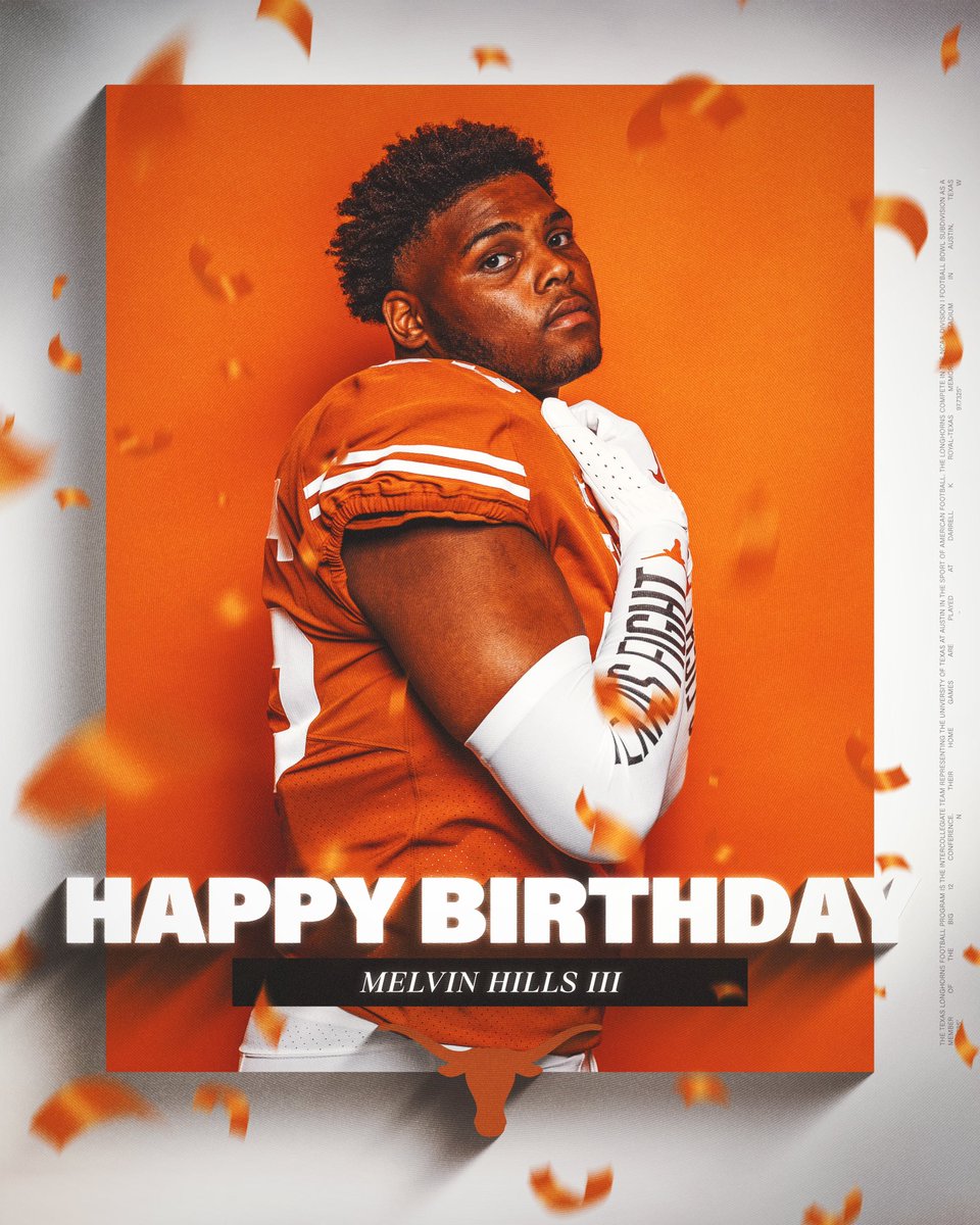 Happy Birthday, @IiiHills 🥳🎉 #HookEm