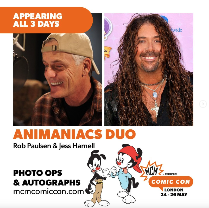 Animaniacs In Concert (@animaniacscncrt) on Twitter photo ✈️UK FANS!! <a href="/yakkopinky/">Rob Paulsen</a> is coming your way for <a href="/MCMComicCon/">MCM Comic Con</a>! Grab your tickets and make sure to say hello!
🌎More info and other places Rob is popping up around the globe: RobPaulsenVoice.com
🎟️Tickets for MCM Comic Con here: mcmcomiccon.com/london/en-us/h… ✈️UK FANS!! <a href="/yakkopinky/">Rob Paulsen</a> is coming your way for <a href="/MCMComicCon/">MCM Comic Con</a>! Grab your tickets and make sure to say hello!
🌎More info and other places Rob is popping up around the globe: RobPaulsenVoice.com
🎟️Tickets for MCM Comic Con here: mcmcomiccon.com/london/en-us/h…
