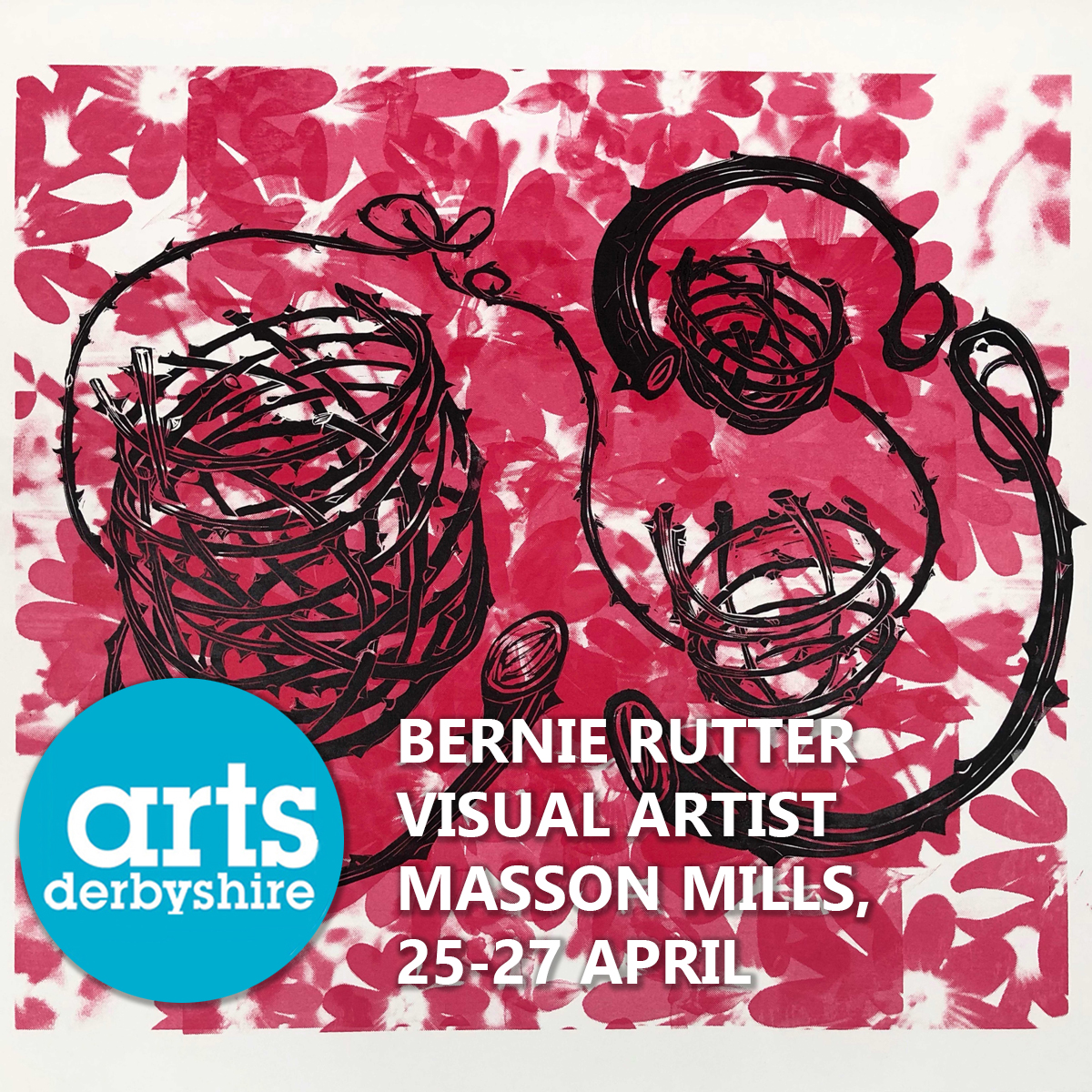 We’re going to reveal an artist a day leading up to our Fundraising Showcase event. Today, we introduce you to @bernierutter, exhibiting her work 25-27 April. ℹ️ Find out more about Bernie: artsderbyshire.org.uk/artists-art-or… 🎫 Buy tickets for our fundraiser: artsderbyshire.org.uk/whats-on/event…