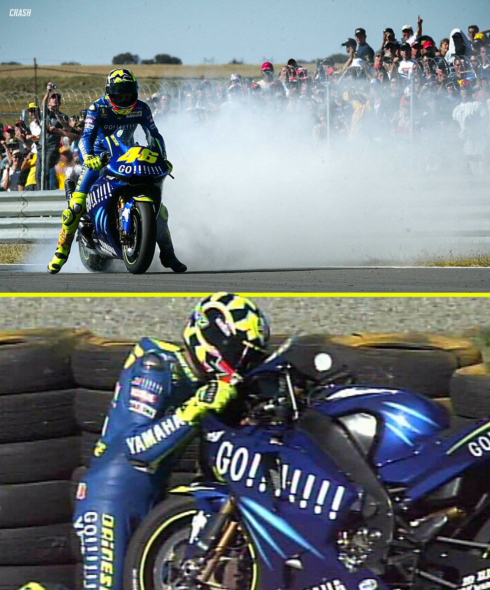 On this date, 20 years ago - Valentino Rossi won on his Yamaha debut at Welkom in 2004 ✨🏆 𝗜𝗰𝗼𝗻𝗶𝗰. #MotoGP