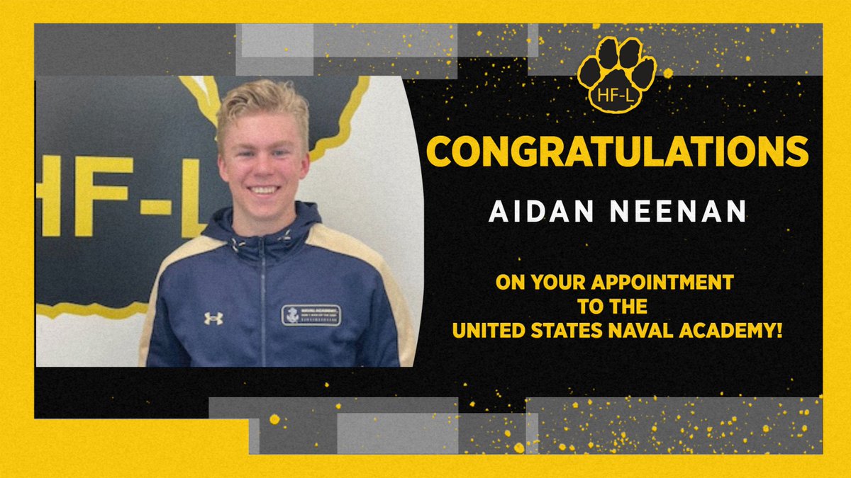 Congrats Aidan!!  @navalacademy
#cougarpride