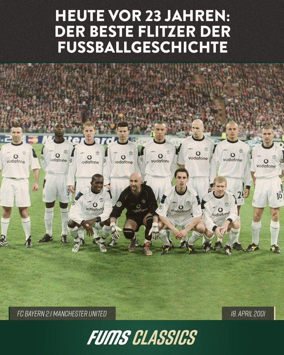 fums_magazin's tweet photo. Niemand geringeres als Karl #Power (ganz links) gilt wohl bis heute als einer der kreativsten Flitzer der Sportgeschichte. Beim CL-Duell zwischen dem FC Bayern und den Red Devils schlich sich der aus Manchester stammende ehemalige Boxer auf das Team-Foto. #FUMSCLASSICS https://t.co/U9Bi9zYpXm