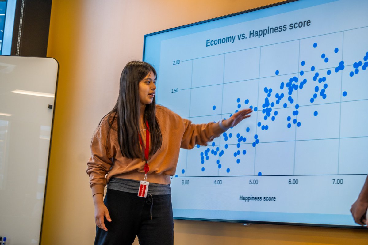 Tons of fun with data! High schoolers at @BostonSchools just finished an exciting Data Science Bootcamp hosted by @amazon and @StateStreet. They dove into the world of data science, learned about data visualization, and explored careers with real pros! Huge thanks to the