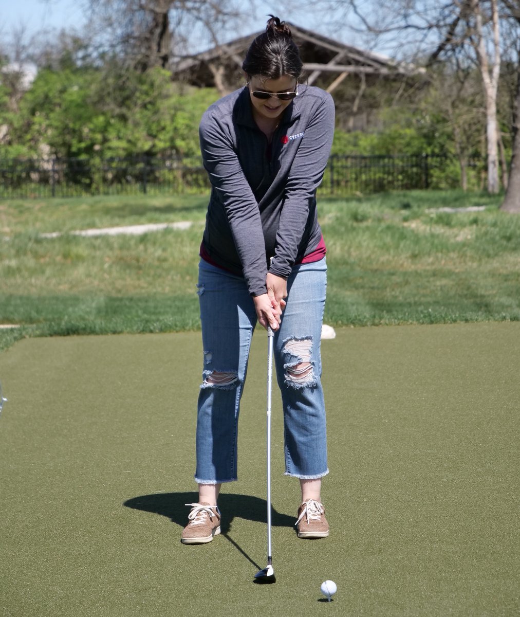 Cyderes's tweet photo. Throwback to last weekend when Golf fever hit our KC office, and our team enjoyed a taste of the Masters right there on our campus ๐๏ธโโ๏ธ! Who says work and play don't mix?
#TBT #Cyderians https://t.co/FLVkPQ7t0j