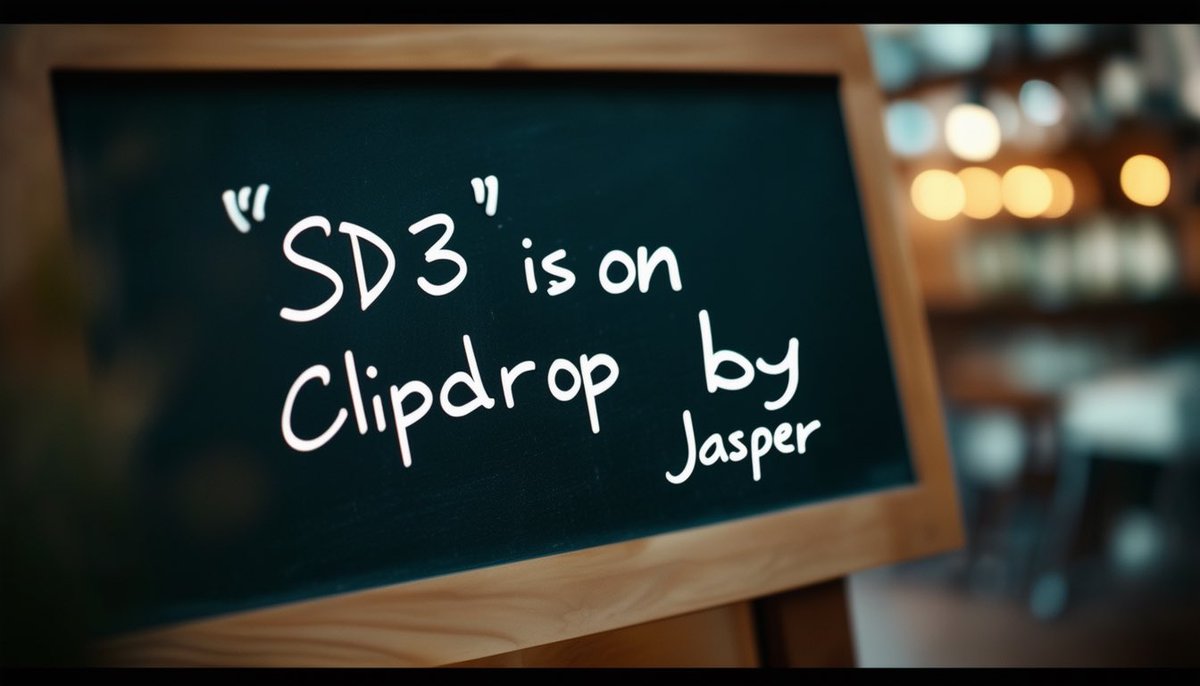 One day after its public release, 
Stable Diffusion 3 #SD3 is now available on clipdrop.co  by @heyjasperai