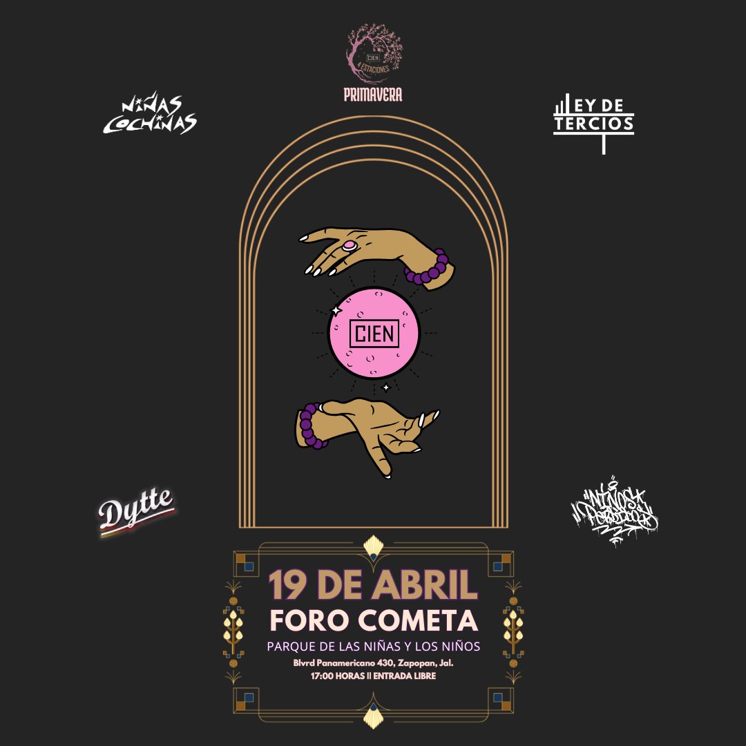 Oigan, los chidos de @cien_mex traen un nueva propuesta en pro de la música jalisciense: "4 Estaciones", serie de conciertos, que se llevará a cabo en diferentes espacios y que coincide con la llegada de cada estación del año. Su objetivo es ser plataforma de artistas locales.