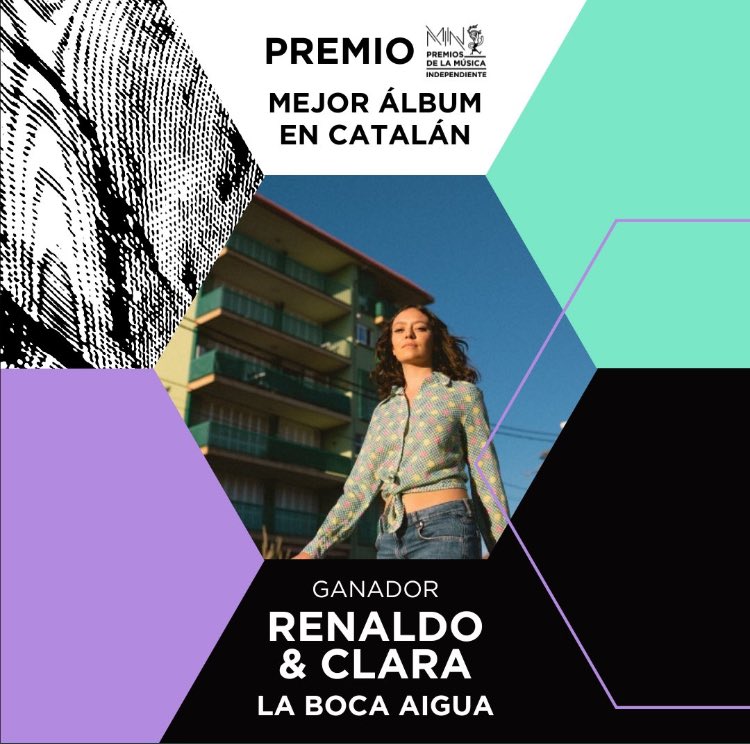 Premio MIN al mejor álbum en català! Moltíssimes gràcies @PremiosMIN 💓de lleida al sielo💓