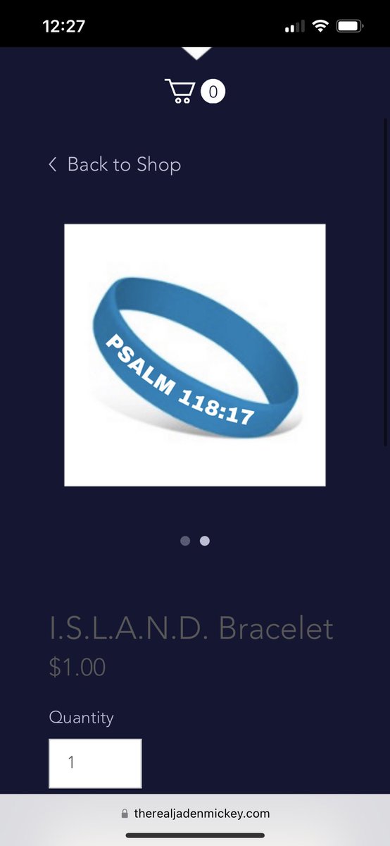 Support Colon Cancer Awareness and my Mom’s legacy by wearing my bracelet. The color blue represents awareness to colon cancer. I.S.L.A.N.D. Represents the way my mom spent her last years with us. Available on my website. therealjadenmickey.com/product-page/i…