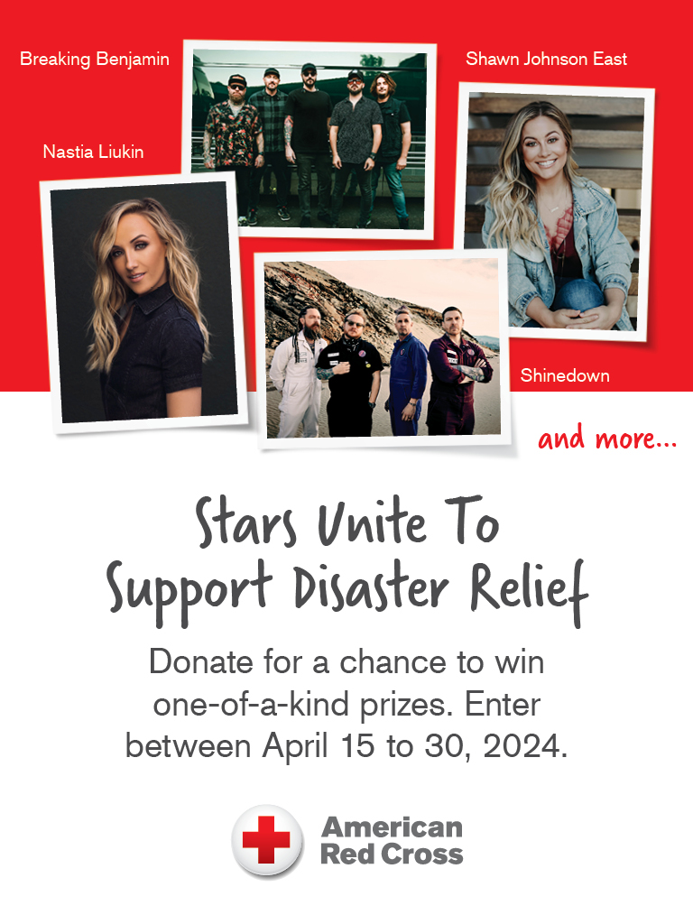 On this #ThankfulThursday, we're grateful for the support of artists and athletes who help raise awareness & funds for the Red Cross mission. There are stars hosting fundraisers right now! Fans who donate have a chance to win unique prizes. Check it out 👉 redcross.rallyup.com