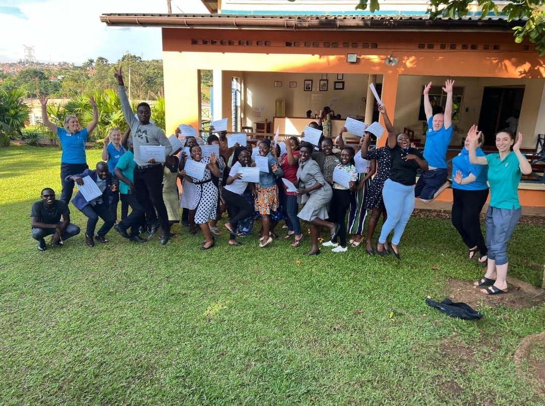 Day 4 ✅ all candidates completed #PAIRS @NurtureAfrica1 The children in Uganda are in safe hands 🙌👐👏9️⃣5️⃣ candidates in total trained in the last 4 days 🎉🥳🎉 @IkeOkafor16 @HelenOB54154125 @danimc311 @Aoife_Br @AmelieArdilouze @PaddyPfitzp @pairsgroup @NursingOlol @ololed1
