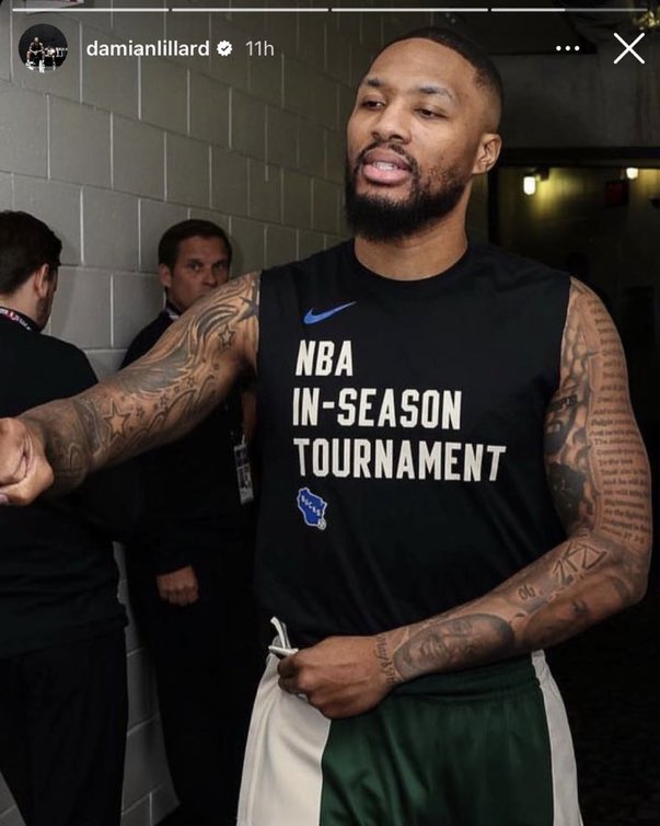 MILBucksTurkey's tweet photo. Dame Lillard 21 Nisan 2024 gecesi Bucks forması ile ilk play-off maçına çıkacak. #FearTheDeer https://t.co/Yiydd5PTjM