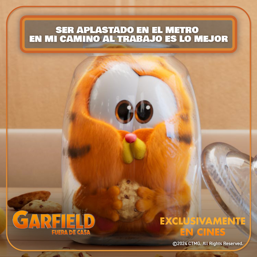 ¡La mejor sensación del mundo!... 😅 #Garfield: Fuera de Casa 😸 30 de abril, exclusivamente en cines.