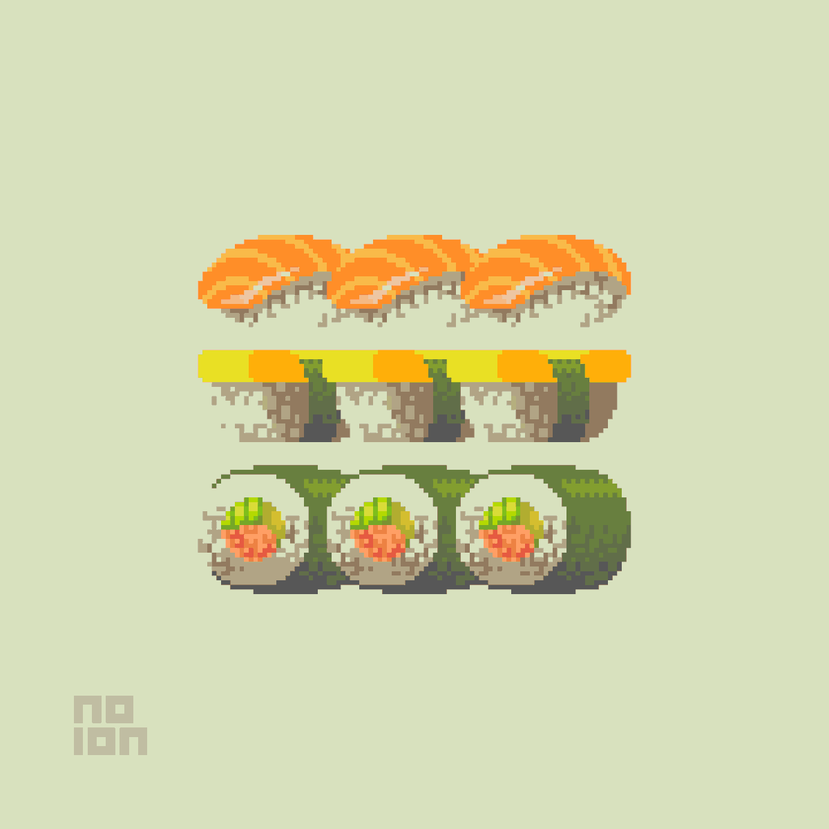sushi (2022) #pixelart