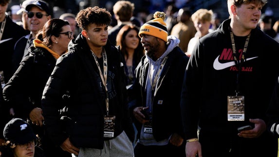 Pataskala (Ohio) Watkins Memorial 2026 wide receiver Jaeden Ricketts talks #Purdue spring game. 'I loved watching the wide receivers and defensive backs compete...' Story on @Purdue247 (VIP): 247sports.com/college/purdue…