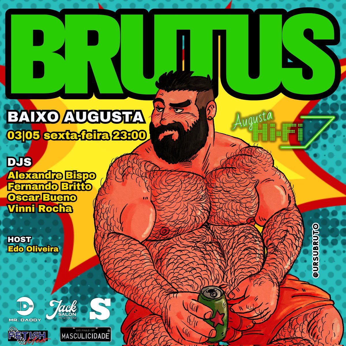 brutus_party's tweet photo. Dia, 03.05, tem Brutus no Augusta Hi-Fi. Lembrando que as últimas edições lá foram incríveis, bombadas e com um pessoal bem diferente. Bora se divertir conosco em mais edição incrível da Brutus.
Ingressos à venda no link abaixo: 
https://t.co/492ggj3DuD https://t.co/2wQD3JU4DS