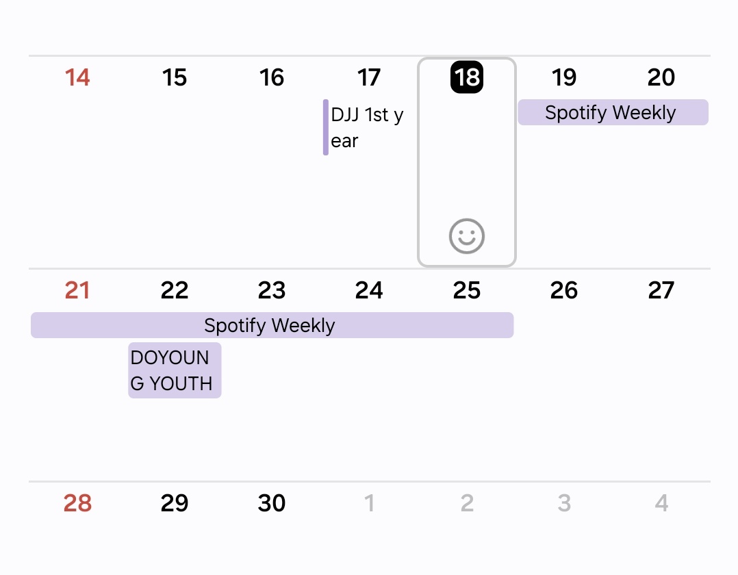 พรุ่งนี้จะเป็นวันเริ่มเก็บยอดสะสมสำหรับ Spotify Weekly Chart (วีค 19-25/04) หากเราเริ่มสะสมยอดไว้ พอไปรวมกับอัลบั้มใหม่ที่ปล่อยวันที่ 22 ยอดสะสมประจำสัปดาห์เราก็มีสิทธิ์สูงขึ้น เพิ่มโอกาสให้โดยองติดอันดับสูงๆใน Artist Weekly Chart ได้นะคะ ใครสะดวกมาเริ่มสตรีมเก็บยอดรอกันค่ะ