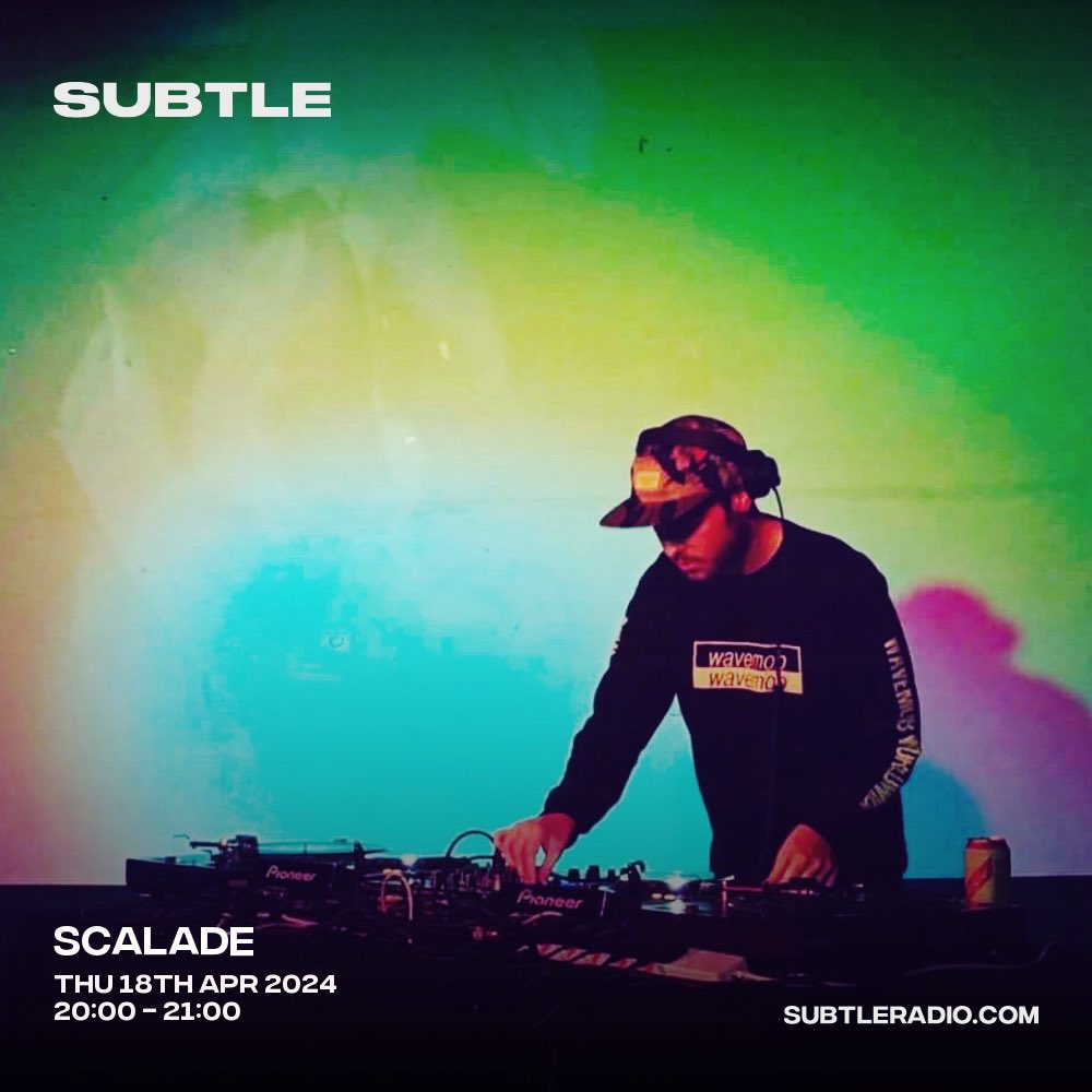 scalade_'s tweet photo. 8 - 9pm (UK) on Subtle tonight :) https://t.co/fAo7O0aL9e