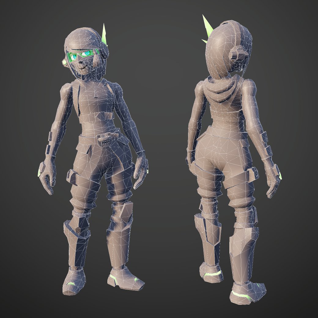 This is Temple, an interdimensional explorer who can glide!

The rest of my work:
peterlantz3d.wordpress.com/3d-art/
#portfolio #3dart #gamedevelopment