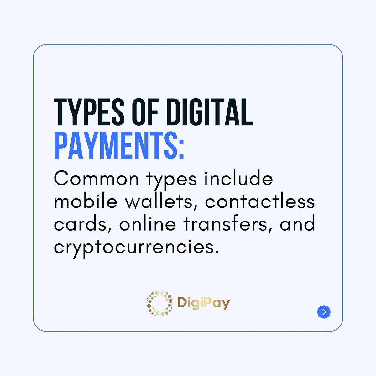 DigiPayusa's tweet photo. "Discover the world of digital payment solutions! 💻💳 From convenience to security, explore the benefits and trends shaping the future of how we pay.
-------
Visit us at! https://t.co/kxw7SeobRx or contact us today at! 561-342-5990
.
#DigitalPayments #CashlessSociety #Fintech https://t.co/hqlMul2SmD