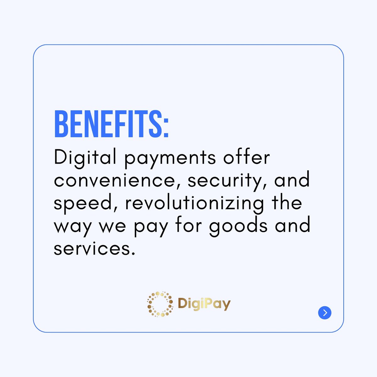 DigiPayusa's tweet photo. "Discover the world of digital payment solutions! 💻💳 From convenience to security, explore the benefits and trends shaping the future of how we pay.
-------
Visit us at! https://t.co/kxw7SeobRx or contact us today at! 561-342-5990
.
#DigitalPayments #CashlessSociety #Fintech https://t.co/hqlMul2SmD